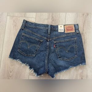 VINTAGE Levi's Blue Jean Shorts Distressed Cut-Off Style 🤎